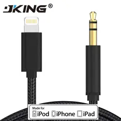 1 м для Lightning/AUX кабеля, автомобильный конвертер, 3,5 мм разъем, кабель для наушников, Aux линия, аудио адаптер для наушников для IPhone, IPad, IOS