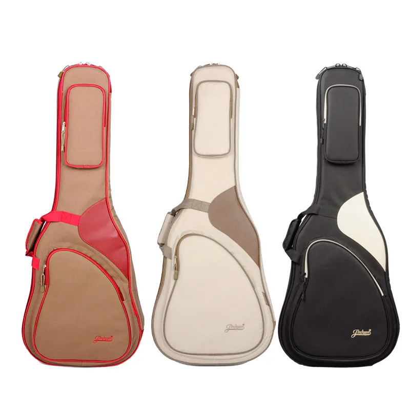 Waterproof Oxford Fabric Guitar Case Gig Bag Double Straps Padded Cotton for 40/41 Inch Thickening 25mm Bag