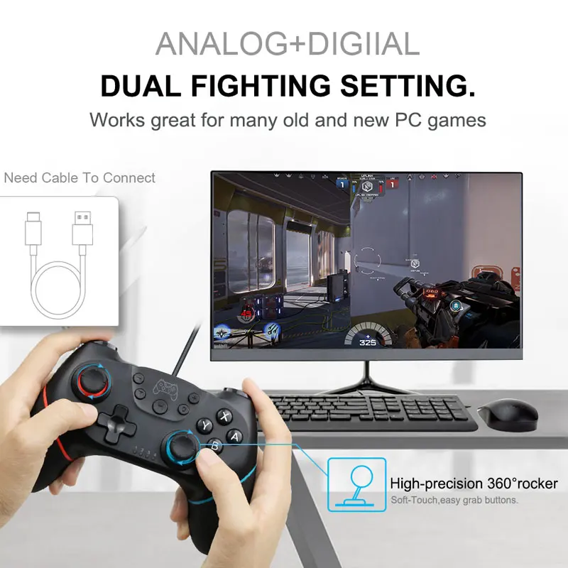 Wireless Bluetooth Gamepad For Nintend Switch Pro Ns Switch Pro Game Joystick Controller For Switch Console With 6 Axis Handle Gamepads Aliexpress
