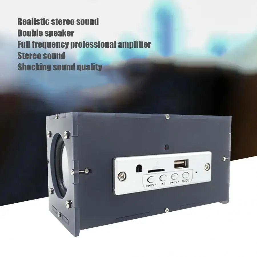 Bluetooth динамик DIY Kit MP3 музыкальный пакет стерео звук 3 Вт мини усилитель мощности с