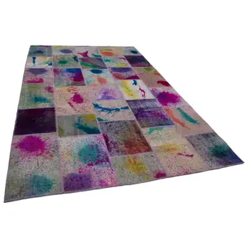 

200x300 Cm Multicolor Handmade Patchwork Rug-7x10 Ft