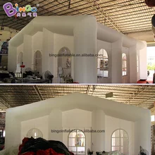 Бинго®10*10 м высокий надувной Свадебный белый тент с воздушным выдувом для дома комнаты палатки для наружного домашнего банкета/на открытом воздухе праздник