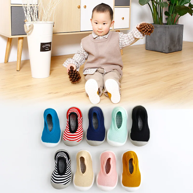 

Spring And Summer New Style Stripes Fashion Children Floor Ankle Sock Cartoon Comfortable Breathable Baby Floor Socks