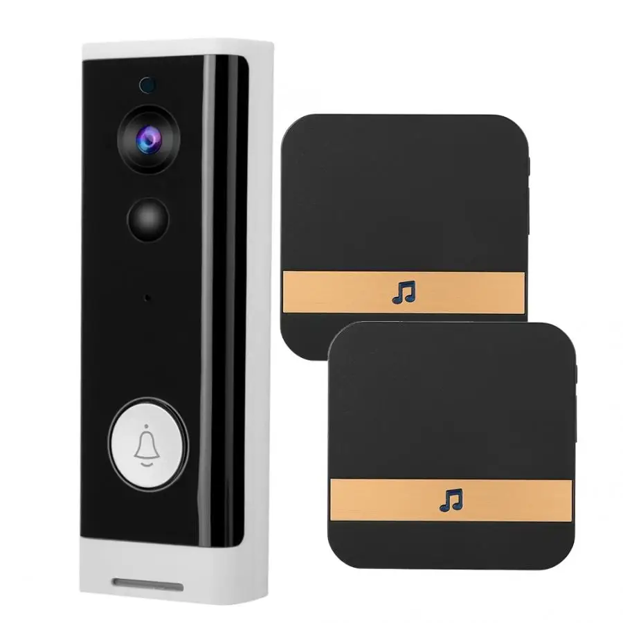 1080P HD беспроводной wifi дверной звонок IR-CUT домофон дверной звонок ночного видения умный видео дверной телефон 90-260 в домашняя система безопасности