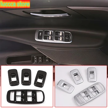 

Car parts, car window lifter, for switch button Panel, ABS carbon fiber beautifying cover for Jaguar XE, interior accessories