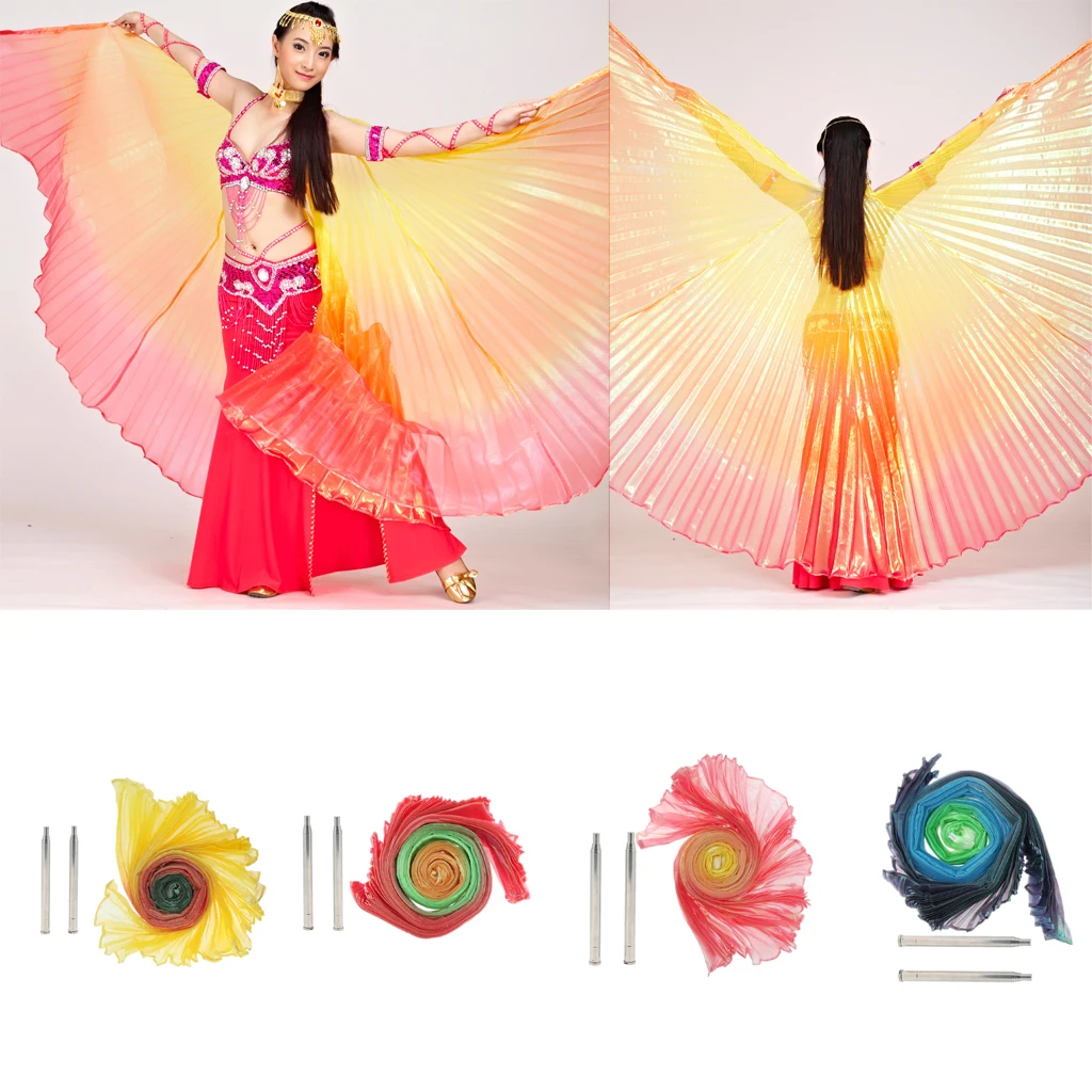 Belly Dance Accessories ISIS Wings Butterfly with Telescopic Sticks