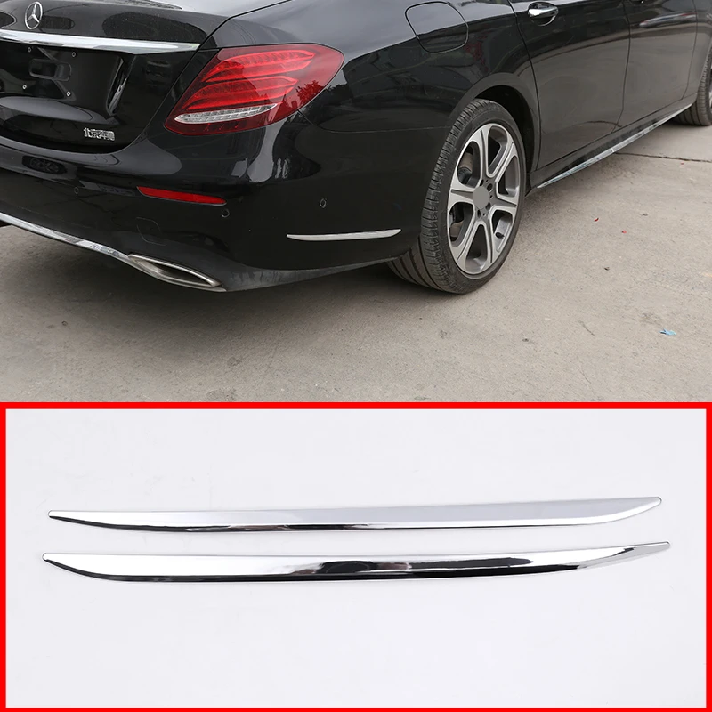 

Bright ABS Rear Surrounding Side Decorative Strip Trim For Mercedes Benz E-Class W213 E200l AMG 300l 2016-2018 Car Accessories