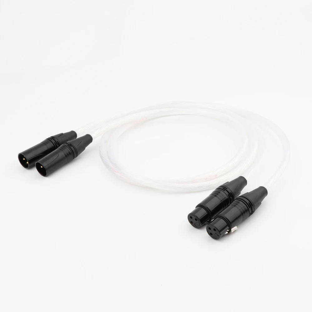 Preffair X402A Hifi XLR кабель Hi end с покрытием из чистого серебра 5N OCC 2 папа Женский