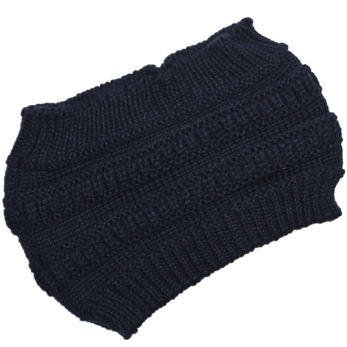 OMEA трикотажные повязки, Женский хвостик, шапка бини, однотонный пуловер, шапка Skullies, повязки для волос для женщин, вязаная повязка на голову