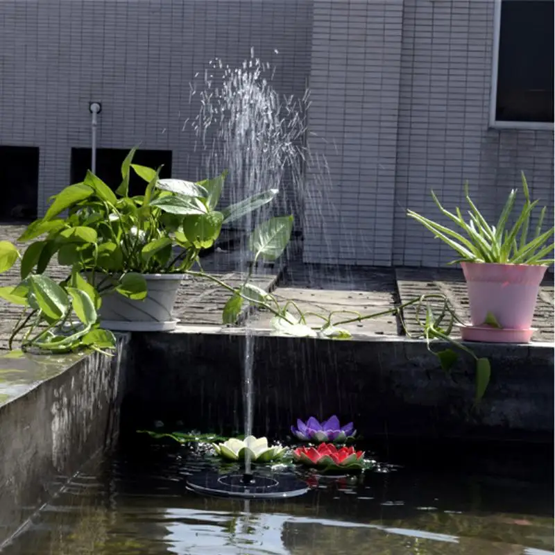 Круглый солнечный фонтан, водяной насос для сада, бассейна, пруда, открытый солнечный фонтан, плавающий фонтан, украшение сада