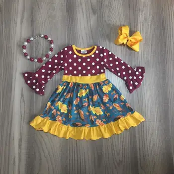 

baby girl clothes girls long sleeve dress children floral dress girls classic dress with accessories