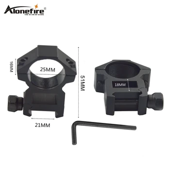 

Alonefire M2020 25.4mm Rings 21mm weaver picatinny Rail adapter Airsoft Rifle Shot gun lights Laser Sight Scope Hunting mounts