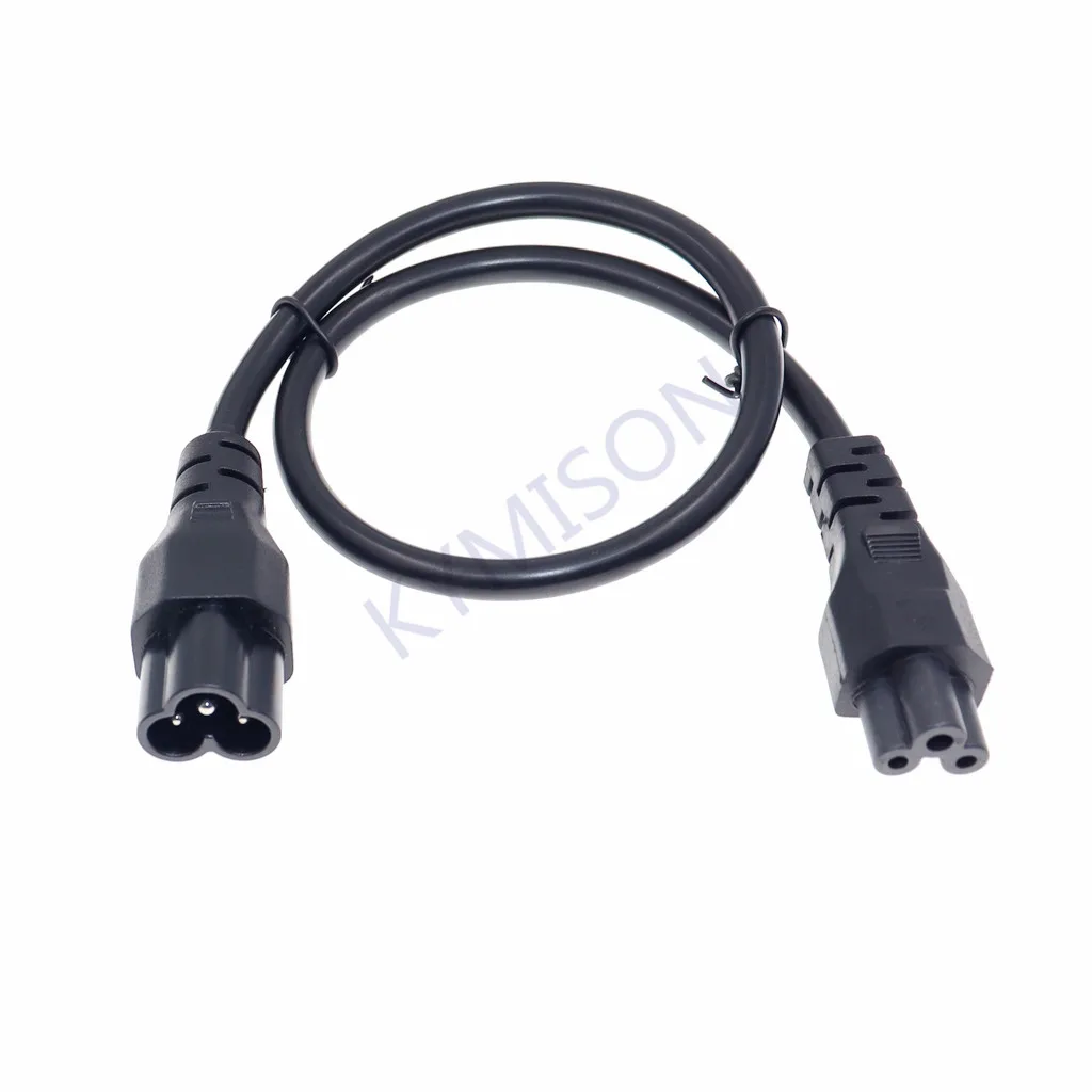 IEC 3Pin Male to Female Extension Cable ,IEC320 C5 Female to C6 Male Extension Cable,0.3m/0.6m/1m/2m 1 PCS