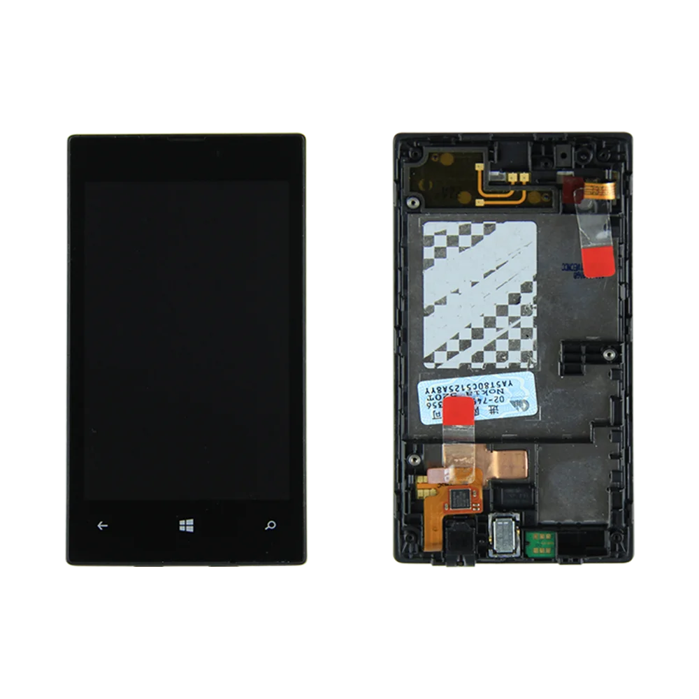 Per Nokia Lumia 520 Lcd Originale Con Display A Cornice Touch Screen Digitizer Assembly Sostituzione Del Telaio Testato Al 100%