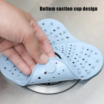 

6pcs Shower Drain Hair Catcher Bathtub Stopper Cover Drain Protector TPR Sink Drain Strainer Sewer Filters DEC889