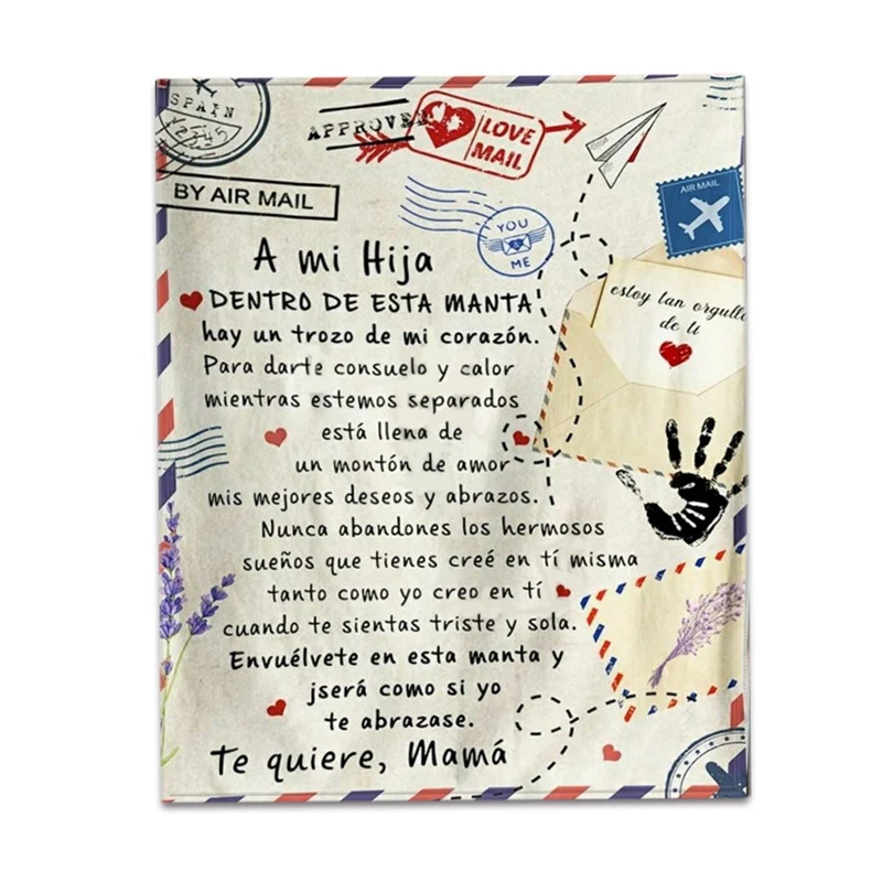 Blanket To Daughter Letter Printed Quilts Personalized Blanket Home Plush Throw Blanket From Mom Dad Gift For Daughter 2 150x0 Blankets Aliexpress