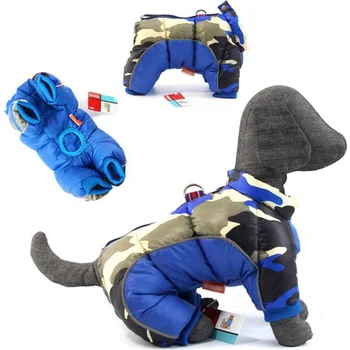

Pet Dog Clothes Winter Warm Padded Thicker Reflective Cotton Coat Waterproof for Small Medium Dogs Four Feet Clothing 66