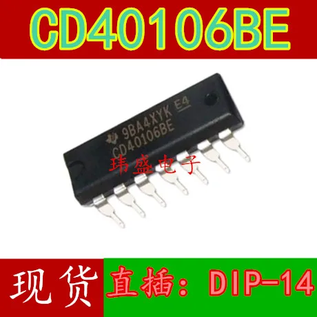 

10pcs CD40106BE CD40106DIP-14