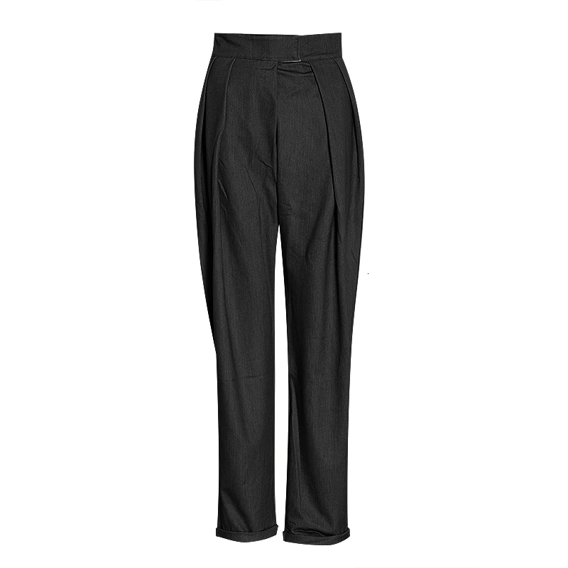 Black Pants Осенние женские шаровары с высокой талией, повседневные свободные брюки для женщин, женская одежда, модная Элегантная новинка - Цвет: Black Pants