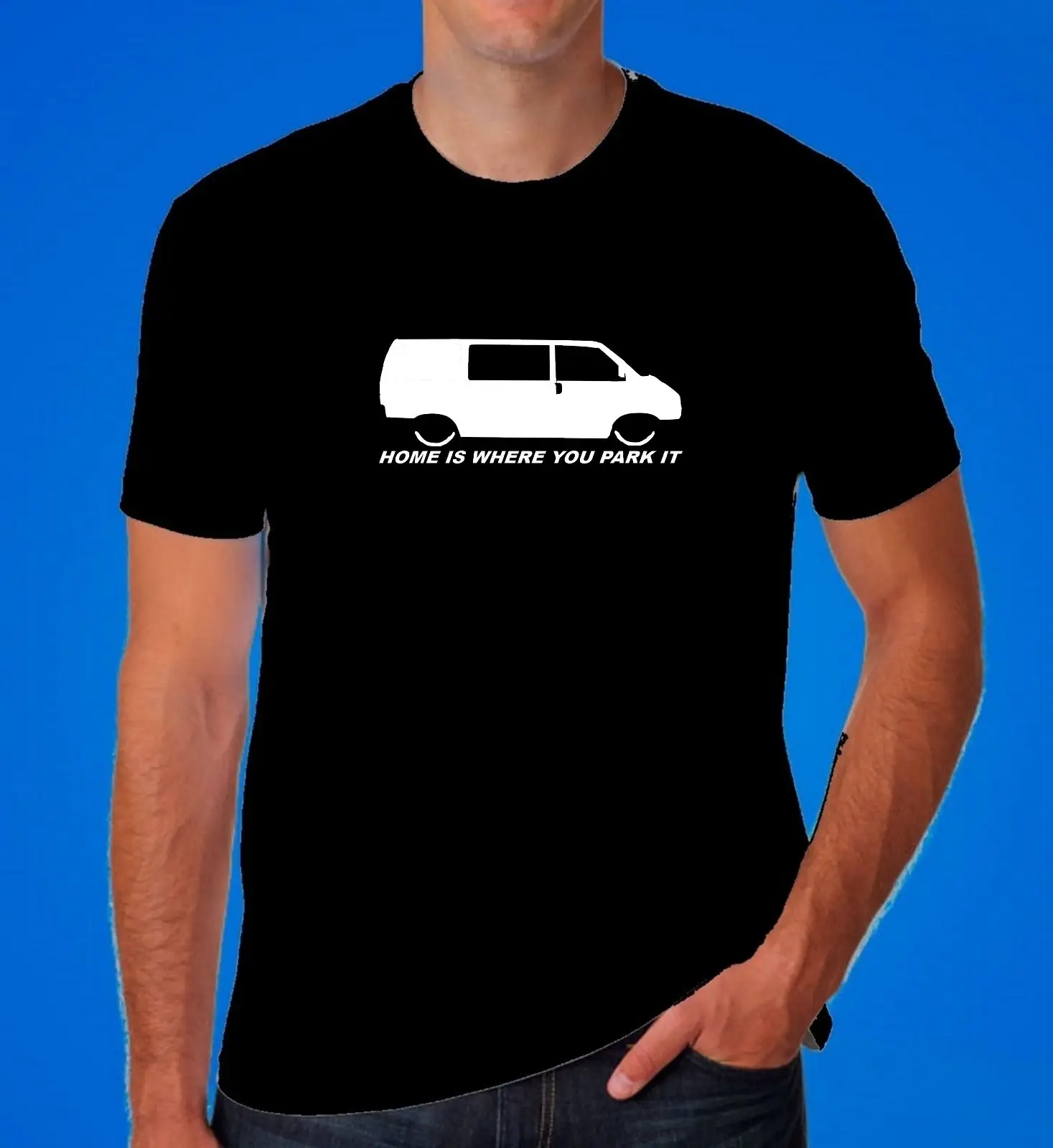 Мужская футболка высокого качества с немецким автомобилем T4 Campers Van Transporter Bus Dad Kombi