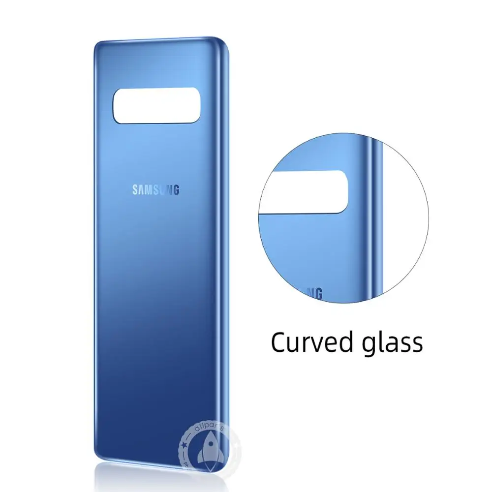 Оригинальная сменная батарея задняя крышка дверное стекло для samsung S10 + Корпус Plus