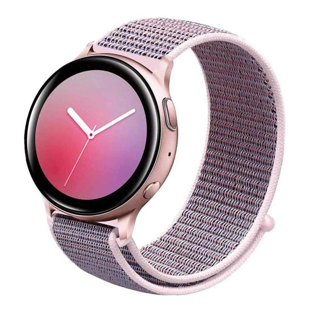 Нейлоновый ремешок для samsung galaxy watch Active 2, 40 мм, 44 мм, сменный Спортивный Браслет, ремешок для часов, браслет, Active2 gear S2