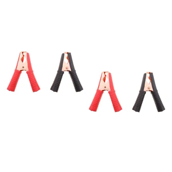 

2 Pair Car Insulated Alligator Clips Battery Clamps Red+Black for Car Vehicle