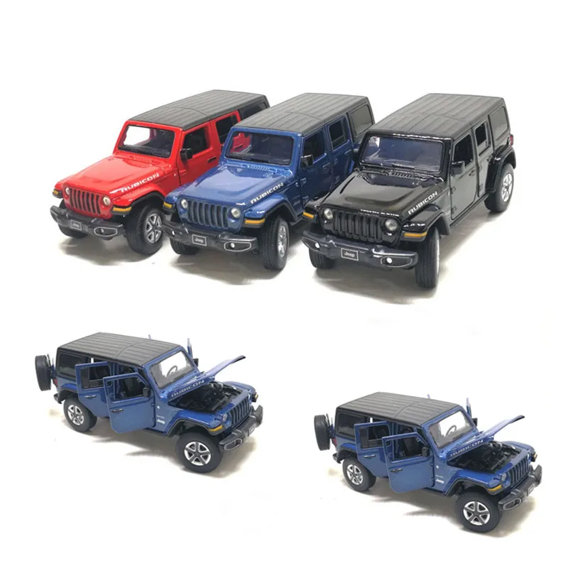 Coche de juguete Wrangler de alta simulación para niños, modelo de aleación con 6 puertas abiertas, regalo de colección, 1/32, 2020, Envío Gratis