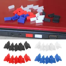 Bouchon de chargeur anti-poussière USB, 5 pièces, couvercle de Port femelle, Interface universelle, en Silicone, anti-poussière, pour tablette, PC, Notebook, N1HD