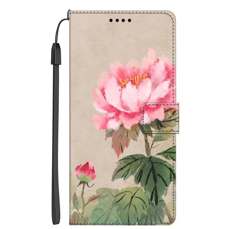 Luxurious Leather Wallet Flip Case with Card Slots and Butterfly Design – Premium Book Cover