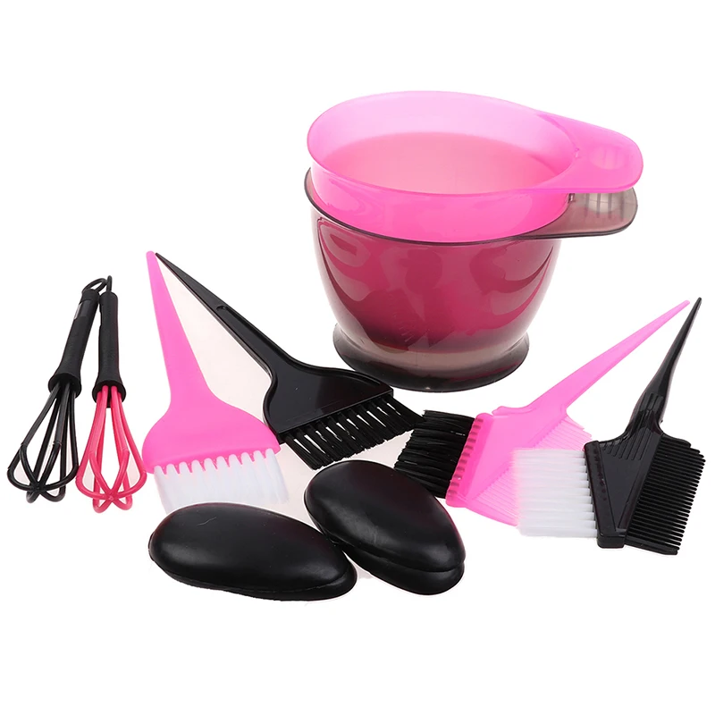 1set Dye Mixer Hair Tint Dying Coloring Applicator Salon Tool Simple Hair Dyeing Set Hair Color Dye Bowl Comb Brushe Tool Kit - Image 3