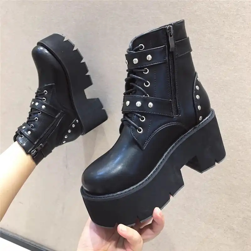 studded combat boot heel