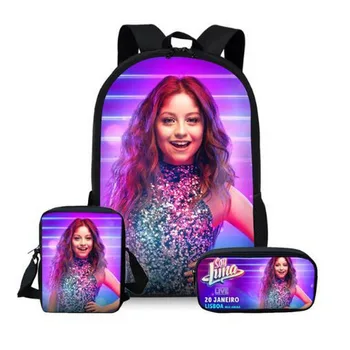 

Customized Image 3Pcs/Set Soy Luna Printing School Bags Kids Boy School Backpacks Shoulder Bagpack Children Bookbag Satchel