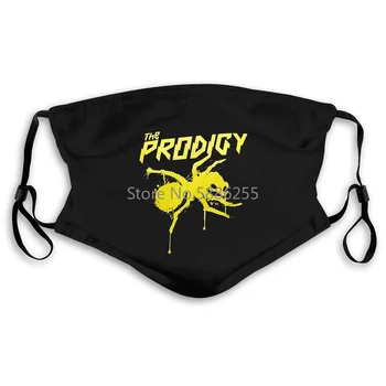 

The Prodigy Yellow Logo Men DJ Punk Techno Dance Rave Big Beat Rock Sz Style Print Cartoon Hip Hop Mask Filter