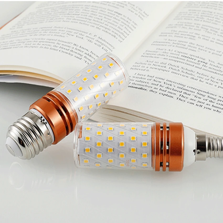 Светодиодный лампочка E14 E27 светодиодный кукурузные лампы 8 Вт 12 Вт Средний резьбовой цоколь светильник лампы накаливания аналог лампы для хрустального потолка Chandel