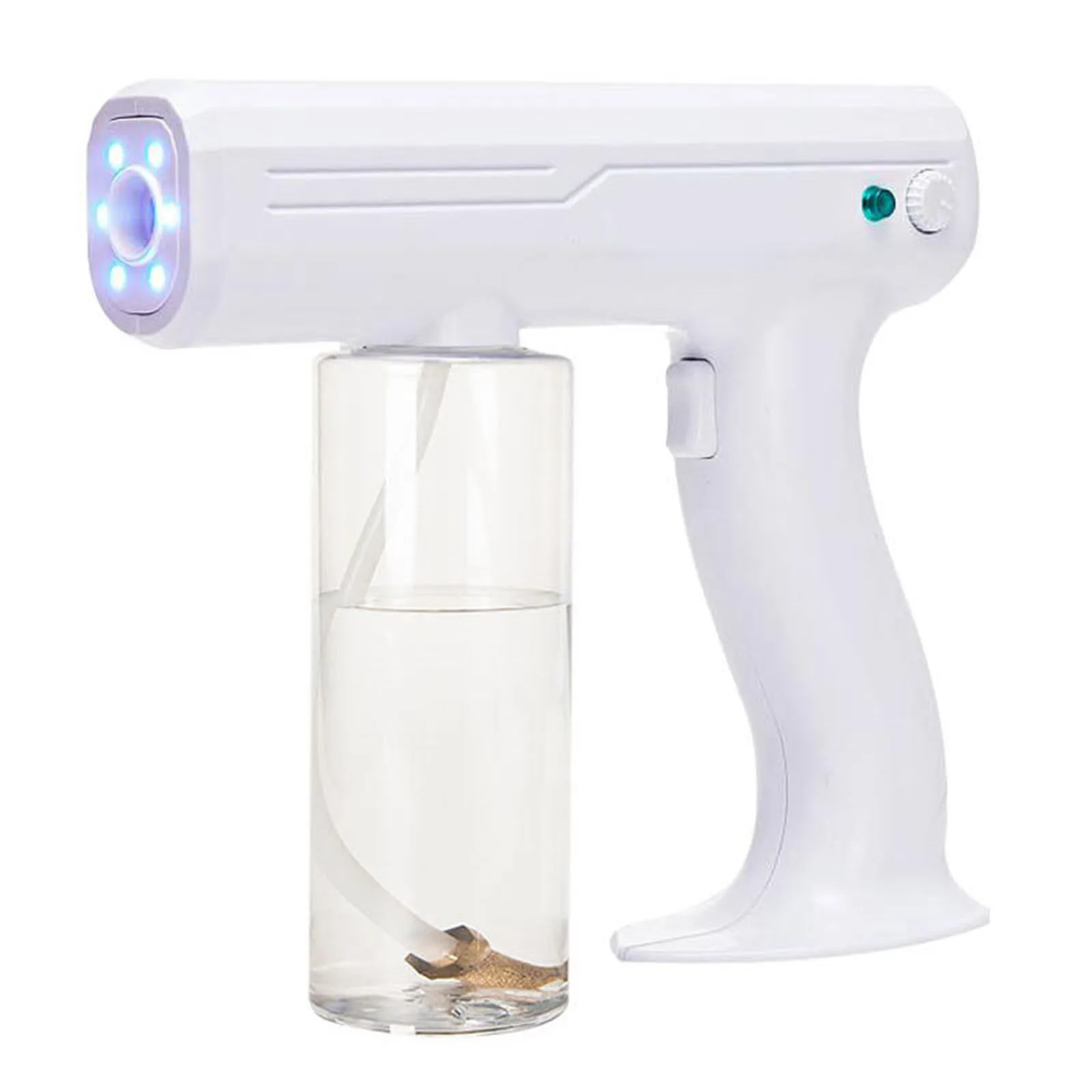 

Atomization Disinfection Fog Machine Stage Smoke Machine Blue Light Nano Steam Gun Hair Spray Machine UV Sterilization Function