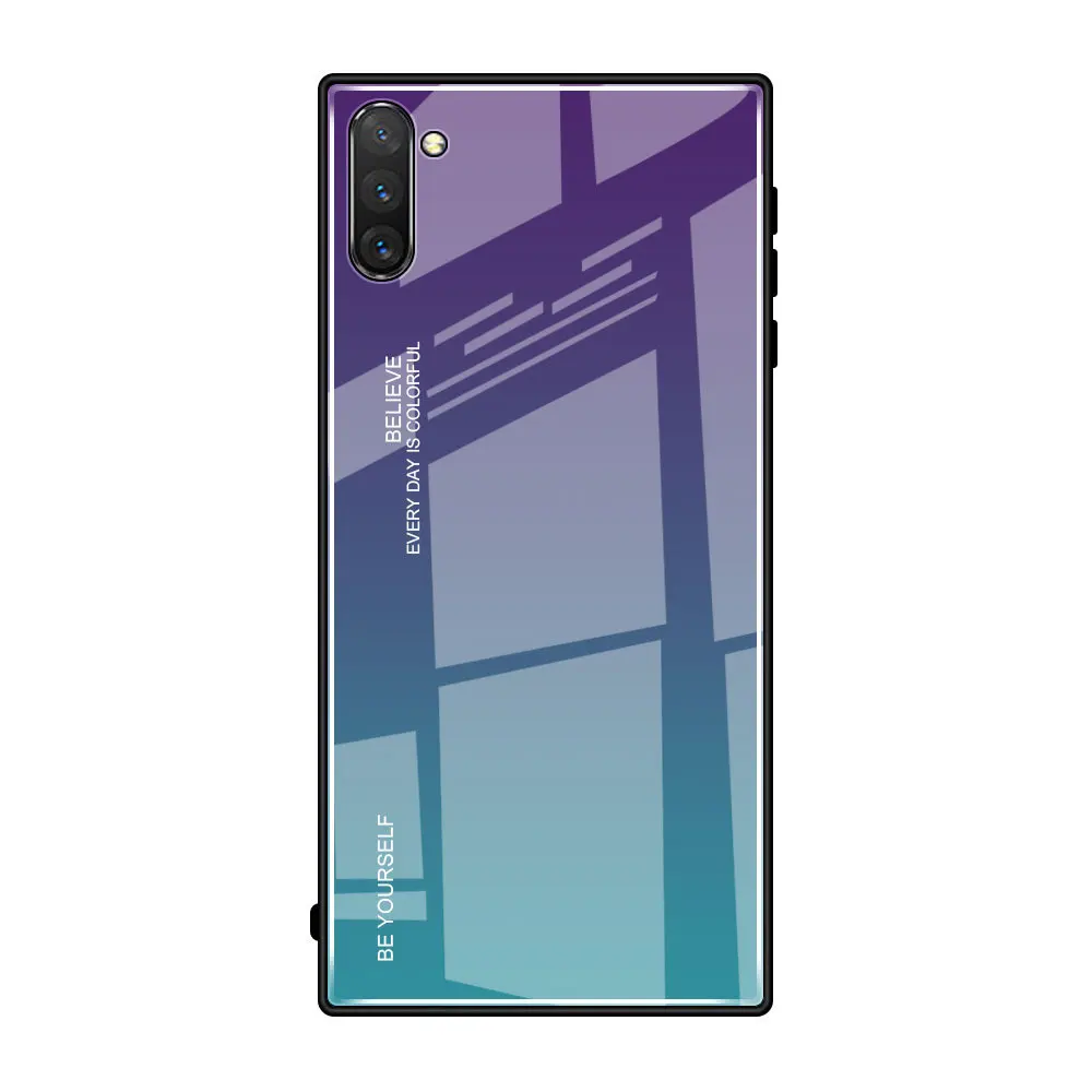 Ins Модный чехол из закаленного стекла для samsung Galaxy Note 10 Pro, чехол для телефона samsung Note 10, защитный чехол - Цвет: 03