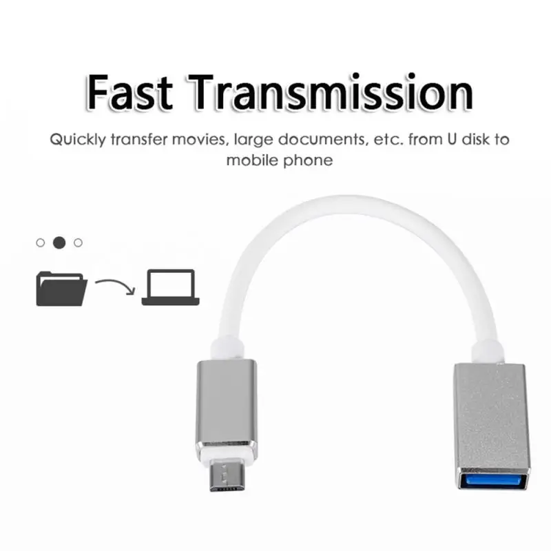 

Aluminum Alloy Metal Micro/Type-c OTG Mobile Phone Extension Cable USB U Disk Converter