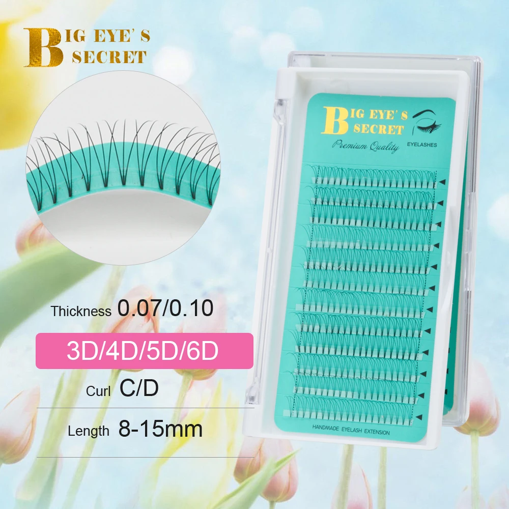 

Big eye's secret Lashes Premade Volume Lash Fans Volume Lashes Individual Lashes Knot with Cluster Eyelashes Extension