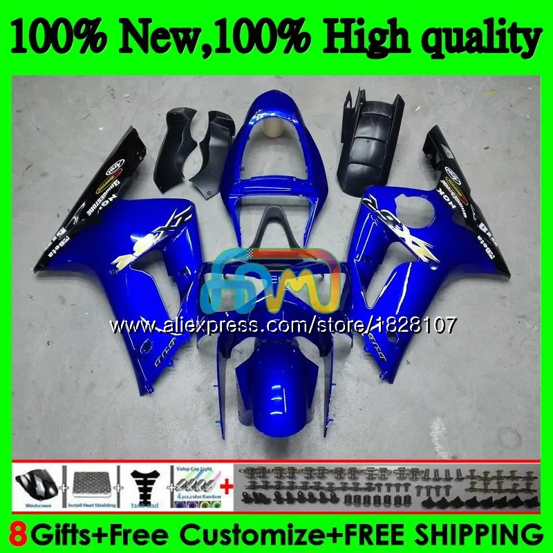 Корпус для KAWASAKI 600CC ZX600 ZX636 12BS. 11 ZX 636 синий 6 R ZX 6R 03 04 ZX-636 ZX-600 ZX-6R ZX6R 03 04 2003 2004 Обтекатель