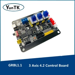 GRBL1.1 – pilote de moteur pas à pas, tableau de commande 3 axes 4.2, pilote TMC2208, Support hors ligne pour routeur CNC3018, graveur Laser 