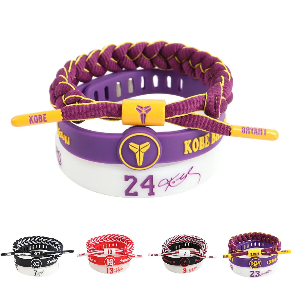 Basketball Star Sports Bracelet Braided Rope Silicone Carrying Strap Keychains Figure Action Toys Child Adult Birthday Present | Украшения