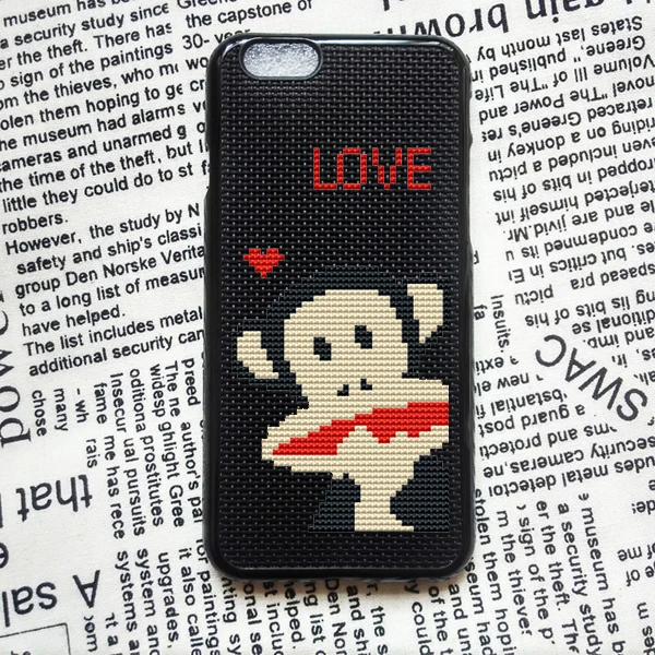 

203 Mobil Phone Cover Cellphone Shell Cases Housing Iphone Craft Cross Stitch Needlework Embroidery Counted Cross-Stitching Kit