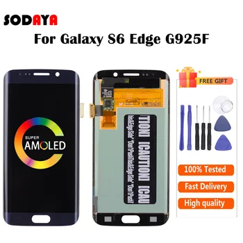 

5.1'' SUPER AMOLED For SAMSUNG Galaxy S6 Edge LCD G925F LCD Display With Touch Screen Digitizer Assembly Free Shipping