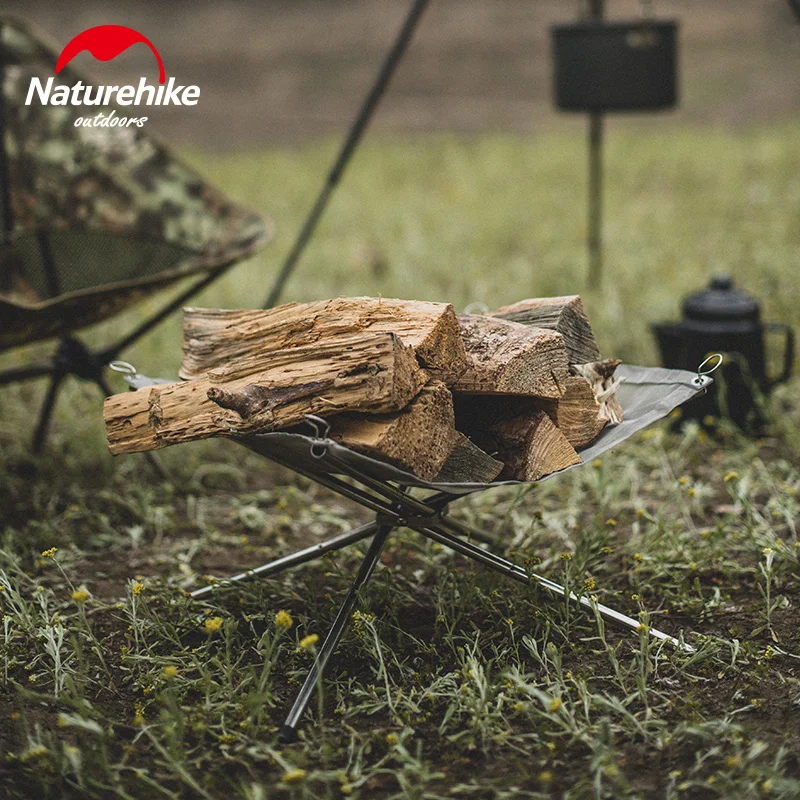 Складная подставка для огня Naturehike уличная портативная плита из нержавеющей