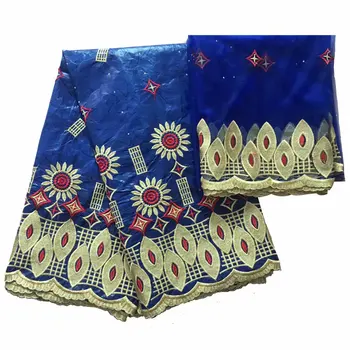 

bazin brode getzner african lace fabric high quality african bazin riche getzner fabric 2+5yards nigerian lace fabrics KY-B16