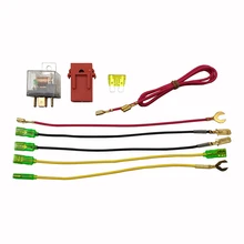 Универсальный 12 в звуковой сигнал Кабельное реле для крепление на вентиляционную решетку взрыв тон рога клаксон мотоцикла провод жгут проводов комплект автомобиль грузовик реле предохранитель