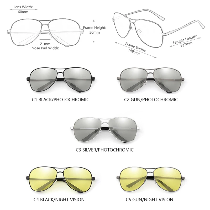 Acquista Occhiali Da Sole Fotocromatici Polarizzati Da Uomo Che - Foto 11