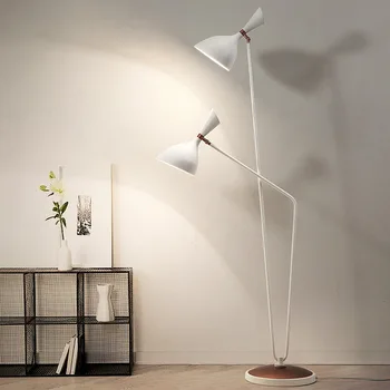 

Nordic LED floor lamp in the living room modern two head iron floor light office fashion floor lamp