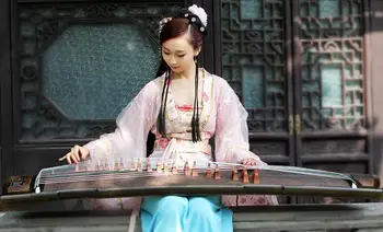 

professional 21 strings Chinese zither top quality platane wood Guzheng Professional embossed fine nanmu solid wood grain zither